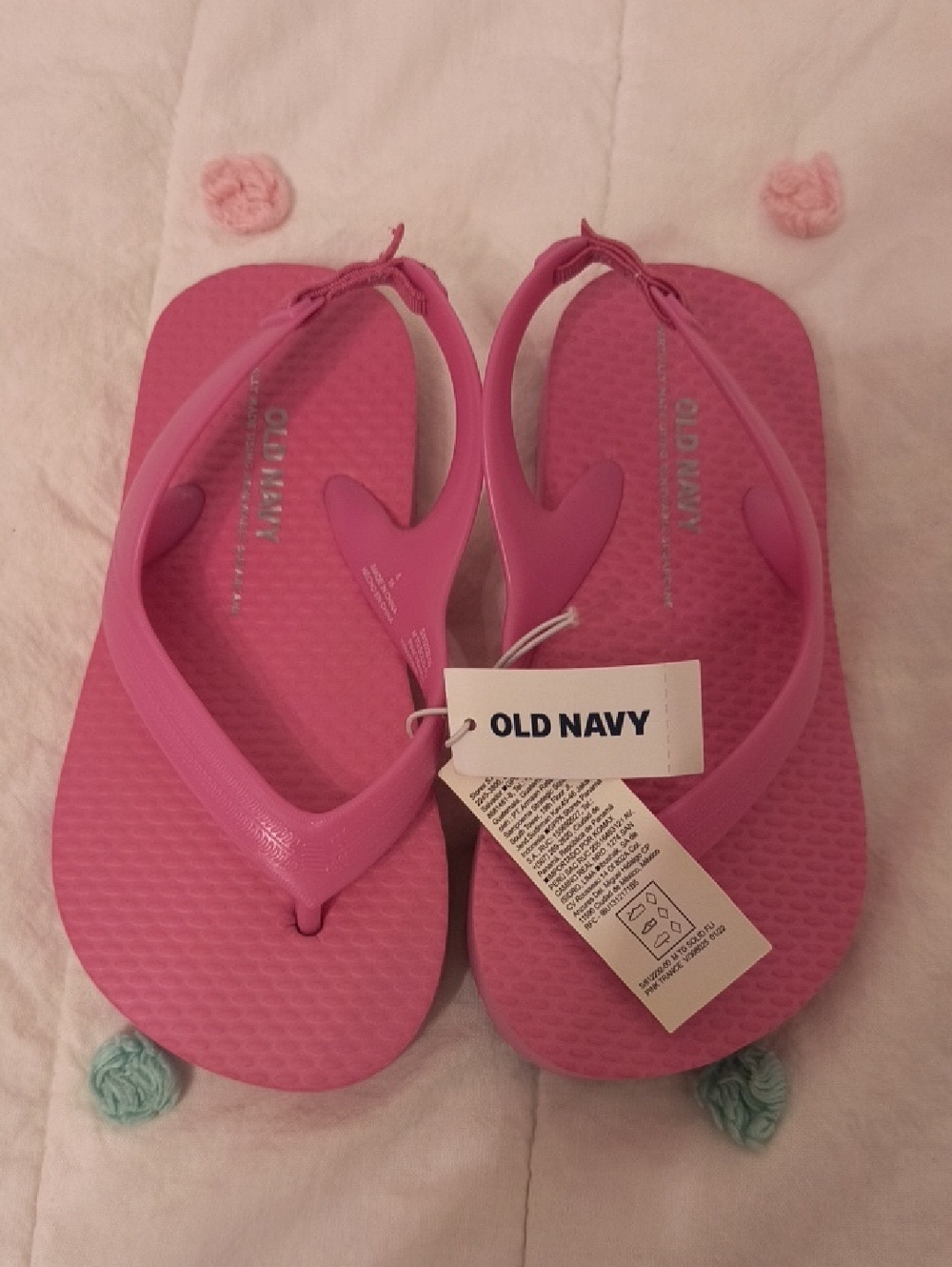 Old Navy Pink Toddler Flip Flops